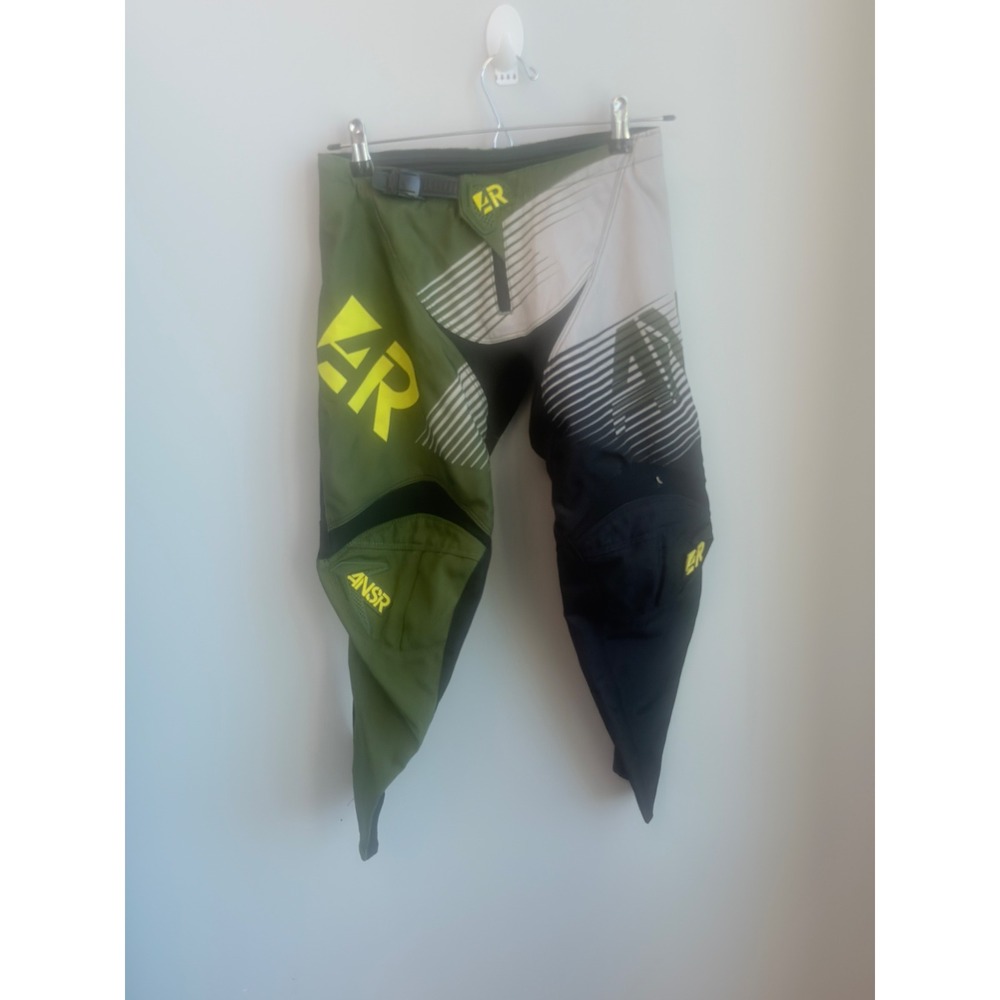 Answer Racing Syncron Pants Kids 26 Green Black Good Motocross BMX Gear